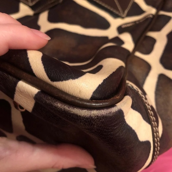 Dooney and bourke giraffe print handbag - Picture 5 of 7